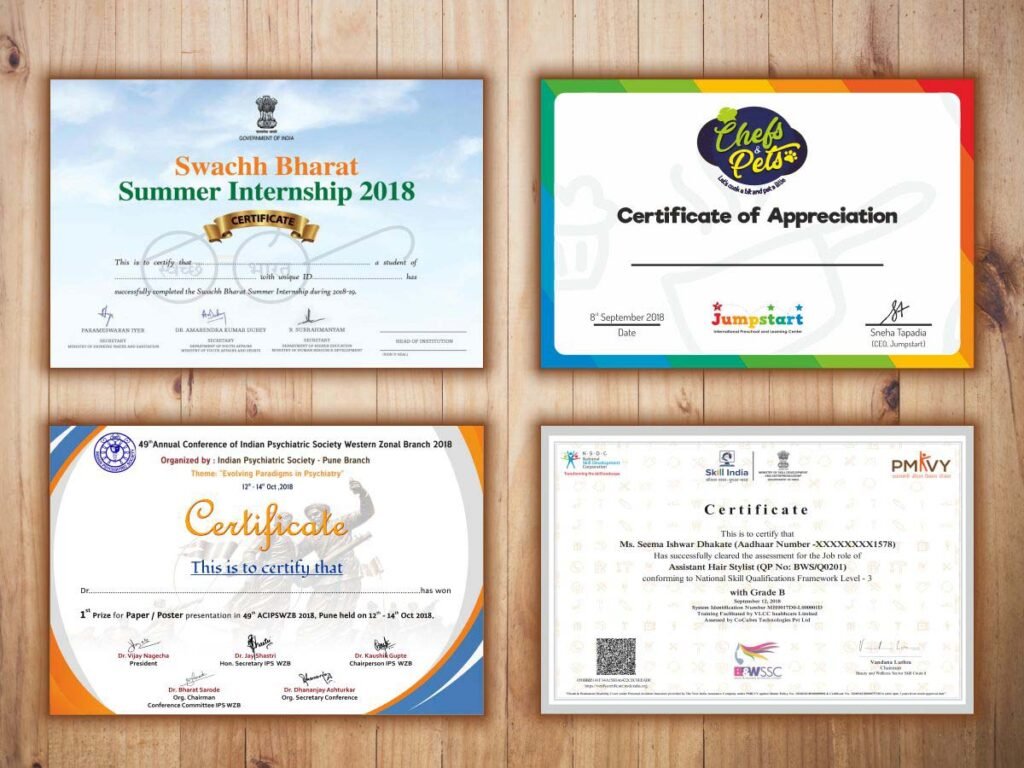 Certificate Printing Oldham