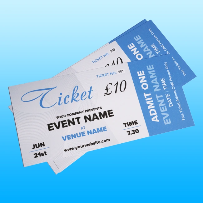 Tickets Printing Oldham