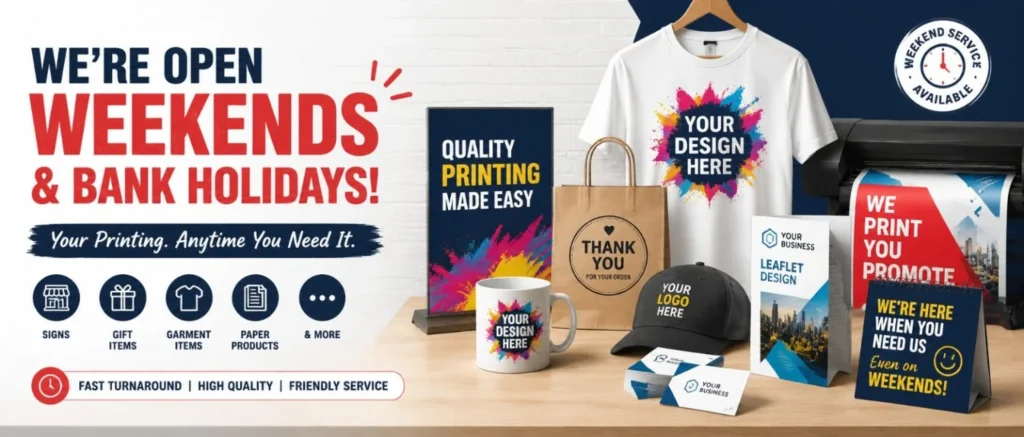 Weekend Printing Service Oldham